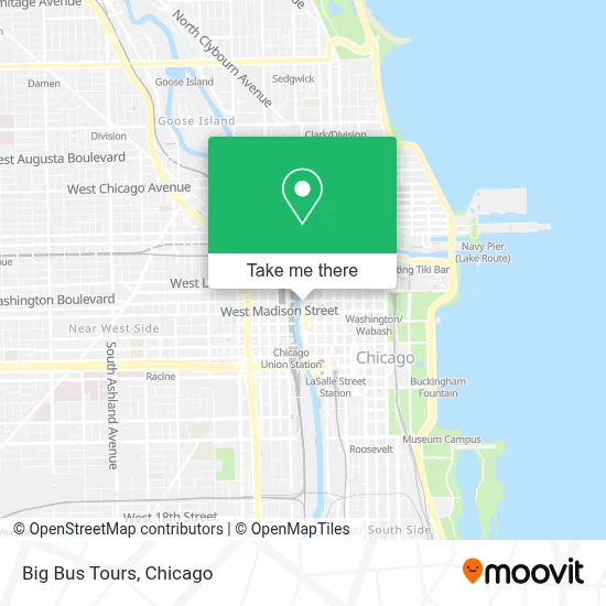 Big Bus Tours map