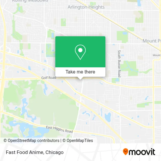 Fast Food Anime map