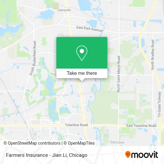 Farmers Insurance - Jian Li map