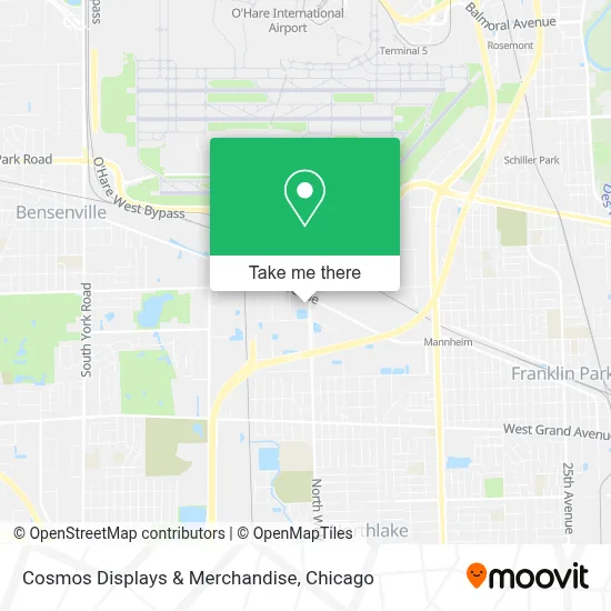 Cosmos Displays & Merchandise map