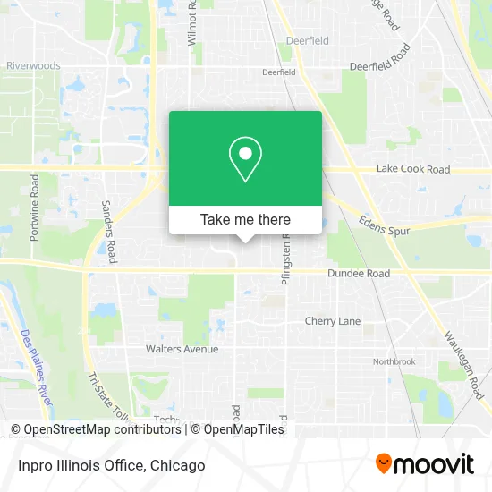 Inpro Illinois Office map