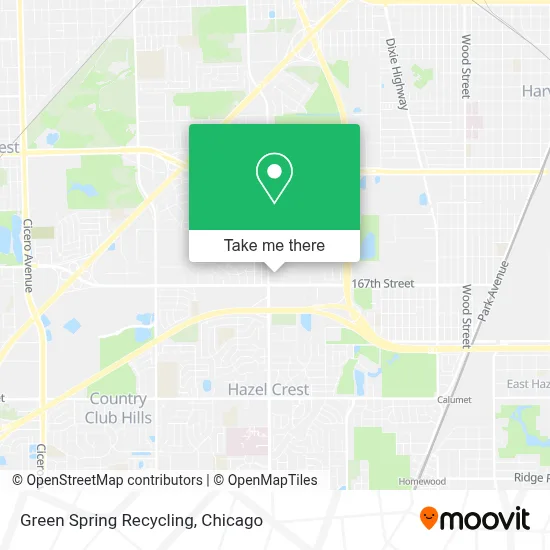 Green Spring Recycling map
