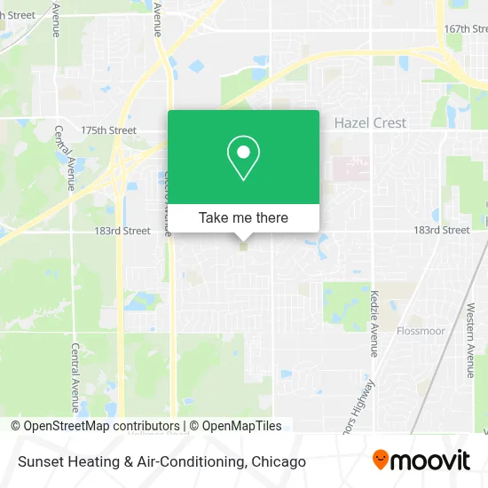 Sunset Heating & Air-Conditioning map