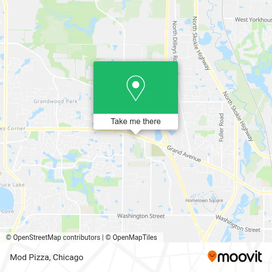Mod Pizza map