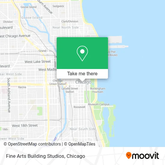 Fine Arts Building Studios map