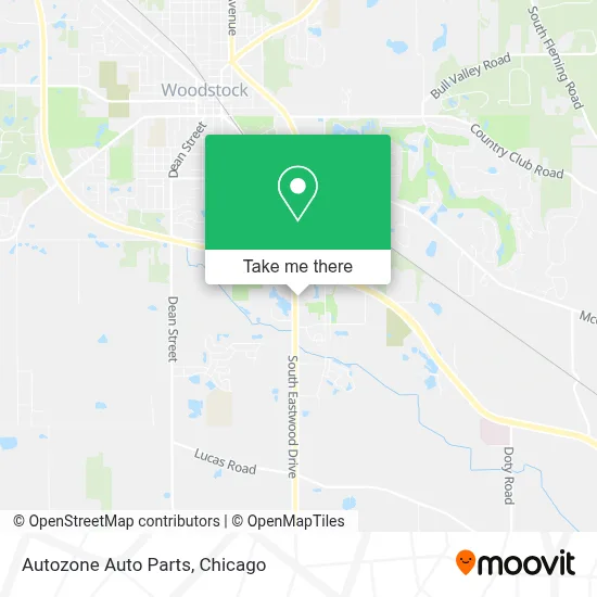Autozone Auto Parts map