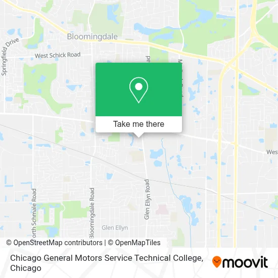 Chicago General Motors Service Technical College map