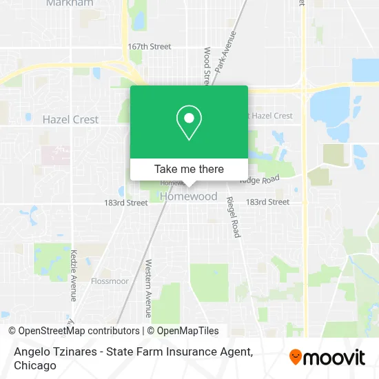 Angelo Tzinares - State Farm Insurance Agent map