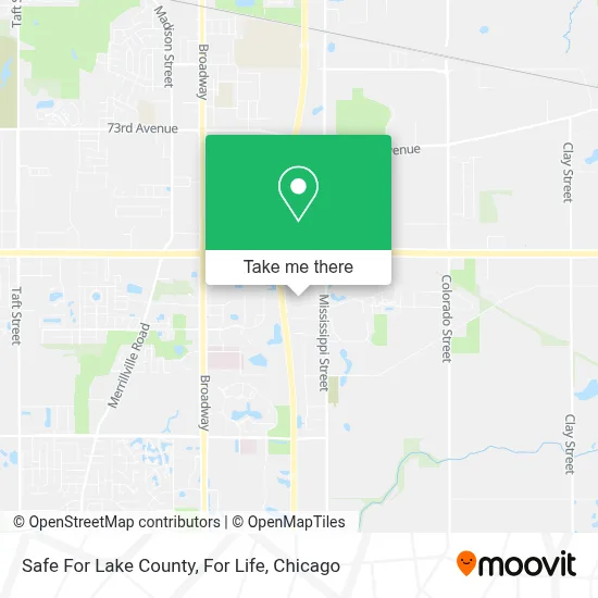 Safe For Lake County, For Life map