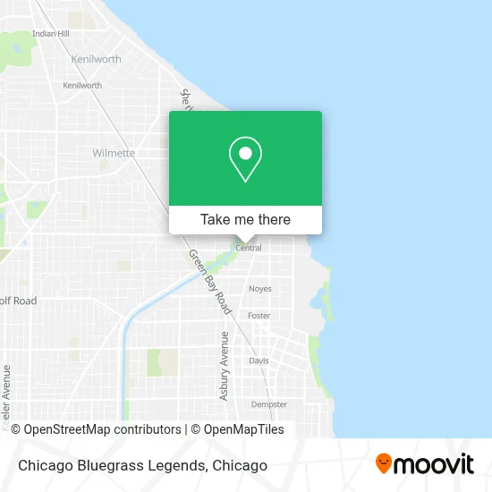 Chicago Bluegrass Legends map