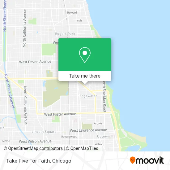 Take Five For Faith map