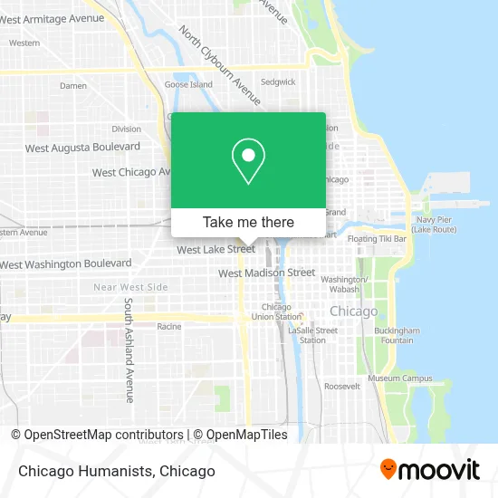 Chicago Humanists map