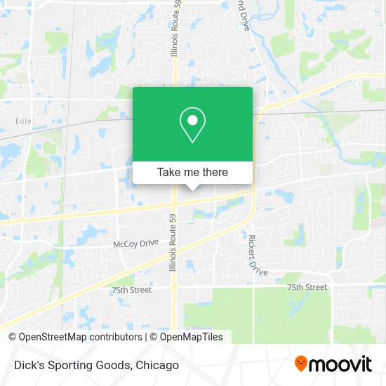 Dick's Sporting Goods map