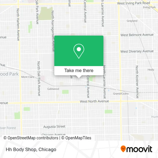 Hh Body Shop map