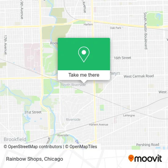 Rainbow Shops map