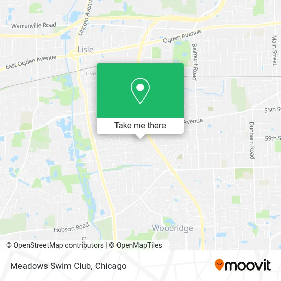 Meadows Swim Club map