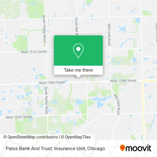 Palos Bank And Trust: Insurance Unit map