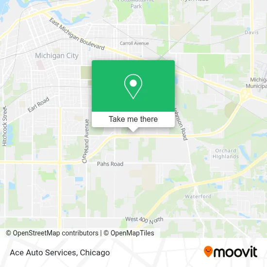 Ace Auto Services map
