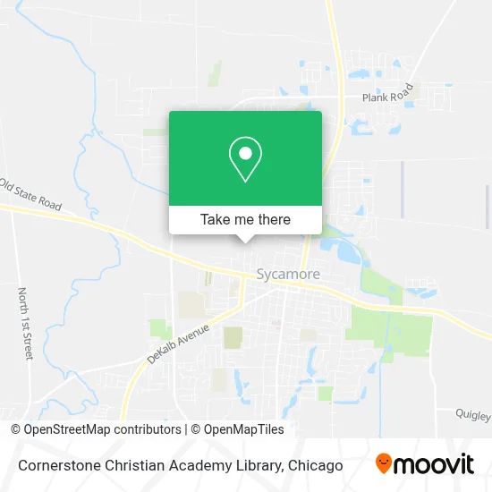 Cornerstone Christian Academy Library map