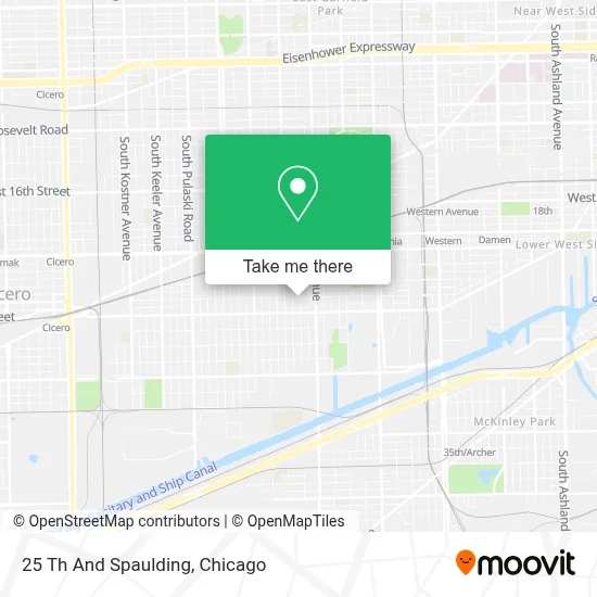 25 Th And Spaulding map