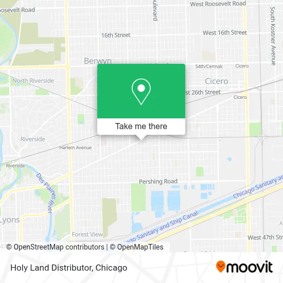 Holy Land Distributor map