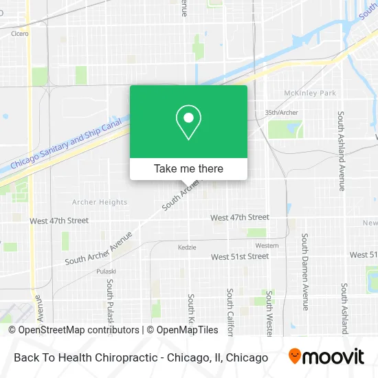 Back To Health Chiropractic - Chicago, Il map