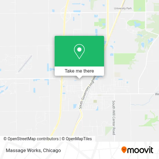 Massage Works map