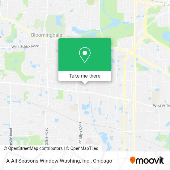 A-All Seasons Window Washing, Inc. map