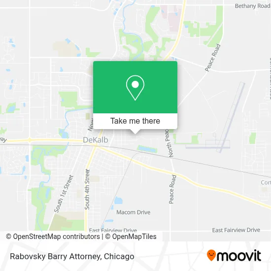 Rabovsky Barry Attorney map