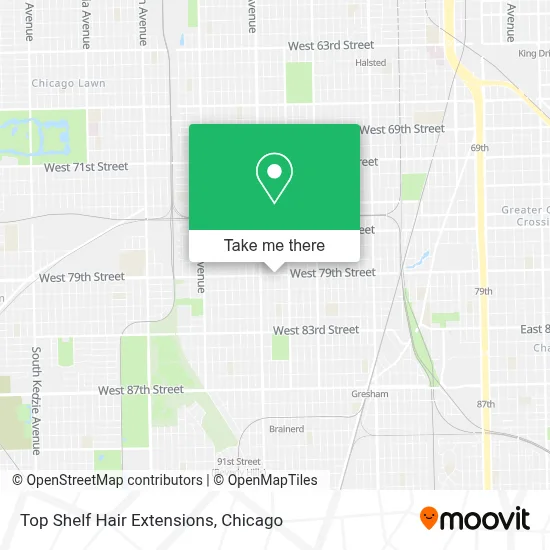 Top Shelf Hair Extensions map