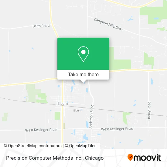 Precision Computer Methods Inc. map