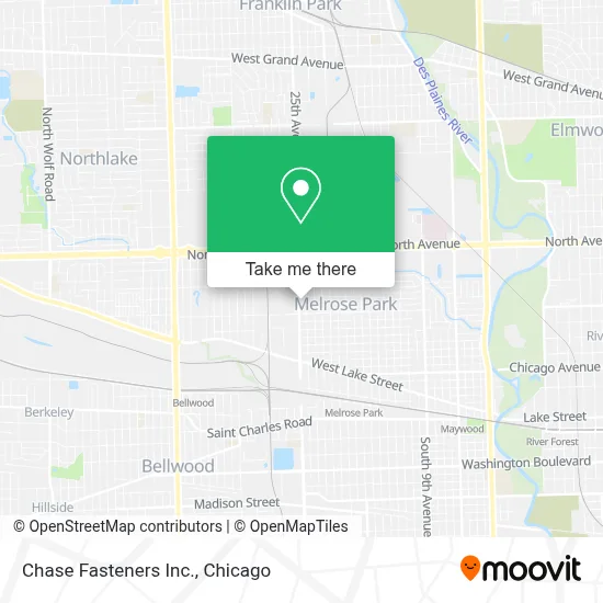 Chase Fasteners Inc. map