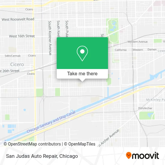 San Judas Auto Repair map