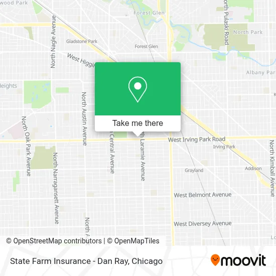 State Farm Insurance - Dan Ray map
