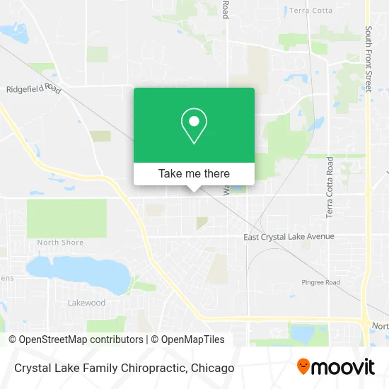 Crystal Lake Family Chiropractic map