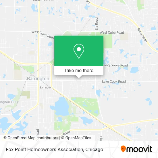 Fox Point Homeowners Association map