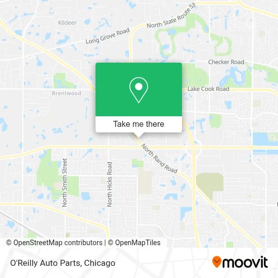 O'Reilly Auto Parts map
