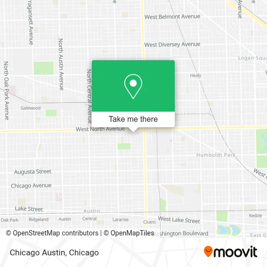 Chicago Austin map