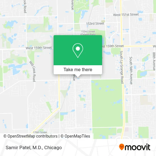 Samir Patel, M.D. map