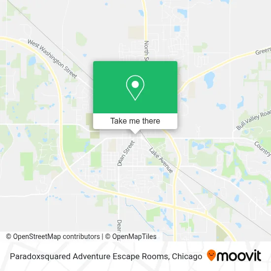 Paradoxsquared Adventure Escape Rooms map