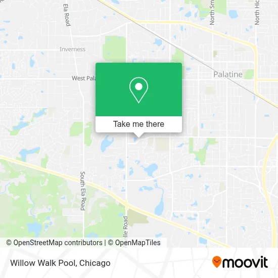 Willow Walk Pool map