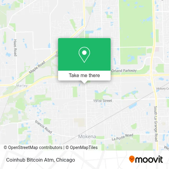 Coinhub Bitcoin Atm map