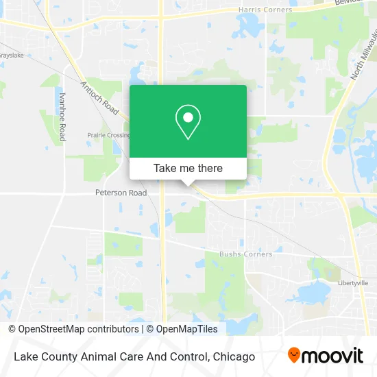 Lake County Animal Care And Control map