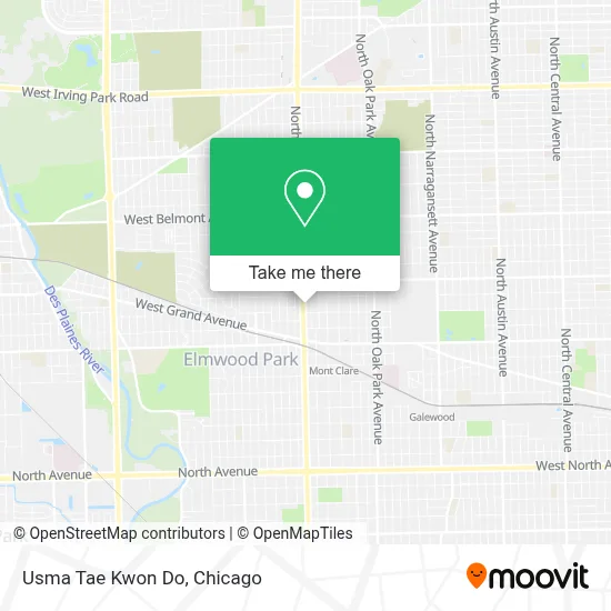 Usma Tae Kwon Do map