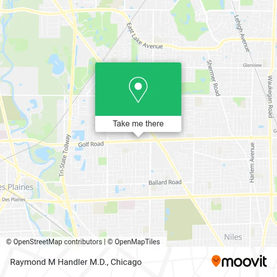 Raymond M Handler M.D. map