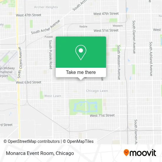 Monarca Event Room map