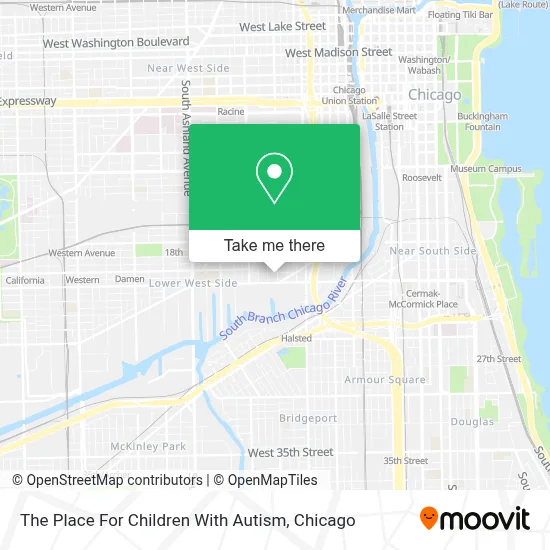 The Place For Children With Autism map