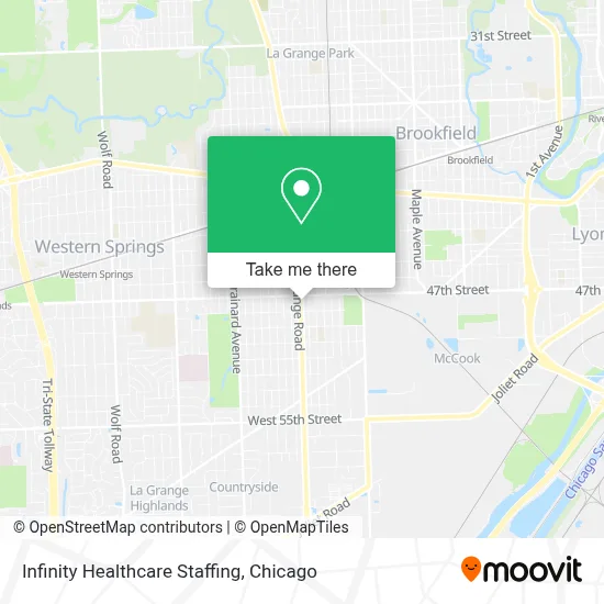 Infinity Healthcare Staffing map