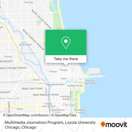 Multimedia Journalism Program, Loyola University Chicago map