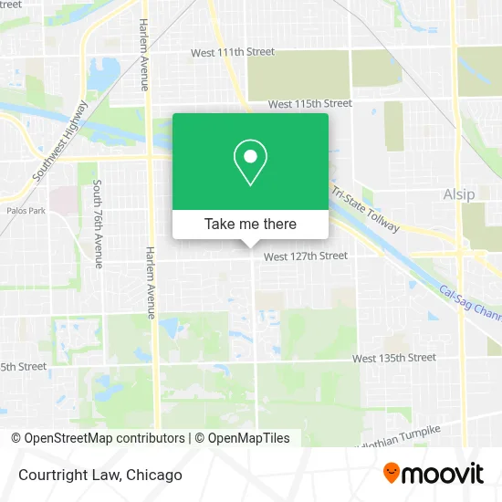Courtright Law map